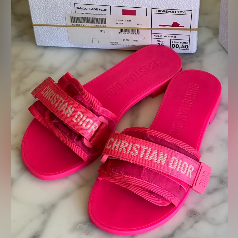 Dior DIO(R)EVOLUTION SLIDE slippers sandals Dway pink